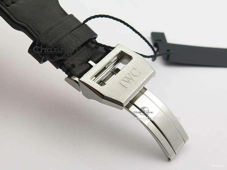 MIROTIME 0218 GoodFit Big Pilot Real PR IW500912 ZF Best Edition Black Dial On Black Leather Strap A 7287